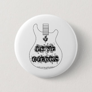 Badge Rond 5 Cm J'aime Dierks (la guitare)