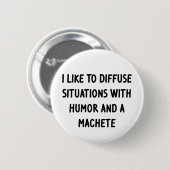 Badge Rond 5 Cm J'aime diffuser des situations (Devant & derrière)