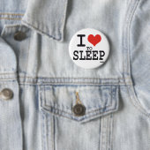 Badge Rond 5 Cm J'aime dormir (En situation)