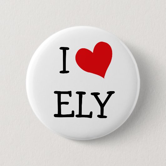Badge Rond 5 Cm J'Aime Ely (Devant)