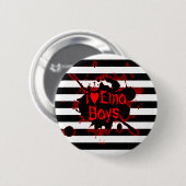 Badge Rond 5 Cm J'aime Emo Boys (Devant & derrière)