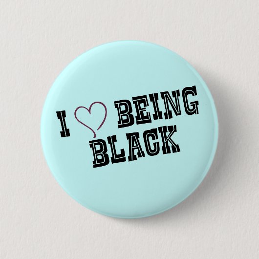 Badge Rond 5 Cm J'aime être noir (Devant)