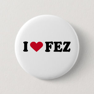 BADGE ROND 5 CM J'AIME FEZ