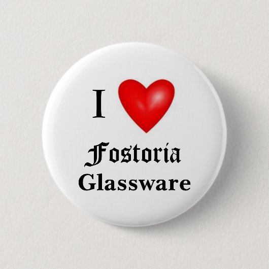 Badge Rond 5 Cm J'aime Fostoria (Devant)