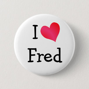 Badge Rond 5 Cm J'aime Fred