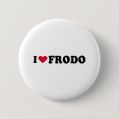 BADGE ROND 5 CM J'AIME FRODO (Devant)