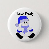 Badge Rond 5 Cm J'aime Frosty (Devant)