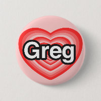 J'aime Greg. Je t'aime Greg. Coeur