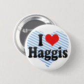 Badge Rond 5 Cm J'aime Haggis (Devant & derrière)
