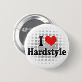 Badge Rond 5 Cm J'aime Hardstyle (Devant & derrière)