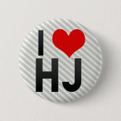Badge Rond 5 Cm J'aime HJ (Devant)