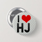 Badge Rond 5 Cm J'aime HJ (Devant & derrière)