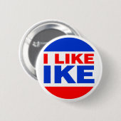 Badge Rond 5 Cm J'Aime Ike (Devant & derrière)