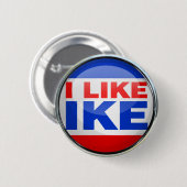 Badge Rond 5 Cm J'Aime Ike (Devant & derrière)