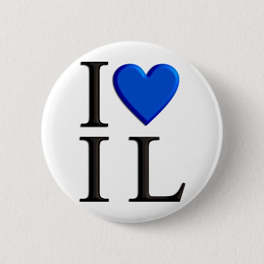 Badge Rond 5 Cm J'aime Israël (Devant)