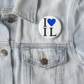 Badge Rond 5 Cm J'aime Israël (En situation)