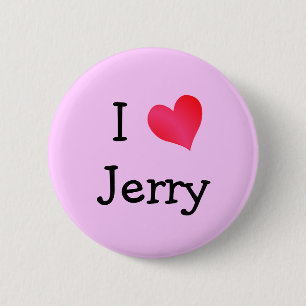 Badge Rond 5 Cm J'aime Jerry