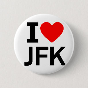 Badge Rond 5 Cm J'aime JFK