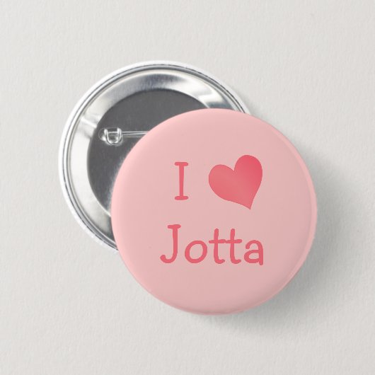 Badge Rond 5 Cm J'aime Jotta (Devant & derrière)