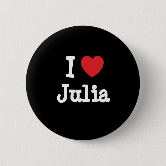 Badge Rond 5 Cm J'aime Julia heart T-Shirt (Devant)
