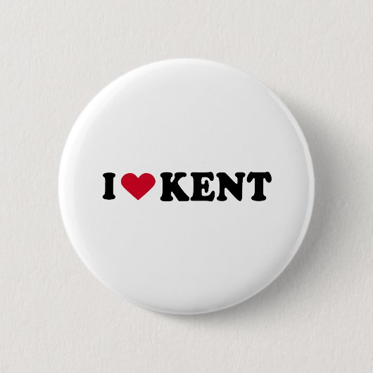 BADGE ROND 5 CM J'AIME KENT (Devant)