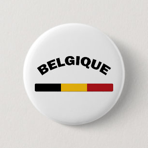 Badge Rond 5 Cm J'aime la Belgique