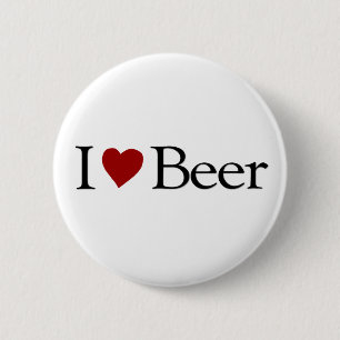 Badge Rond 5 Cm J'aime la bière