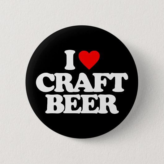 BADGE ROND 5 CM J'AIME LA BIÈRE DE MÉTIER (Devant)
