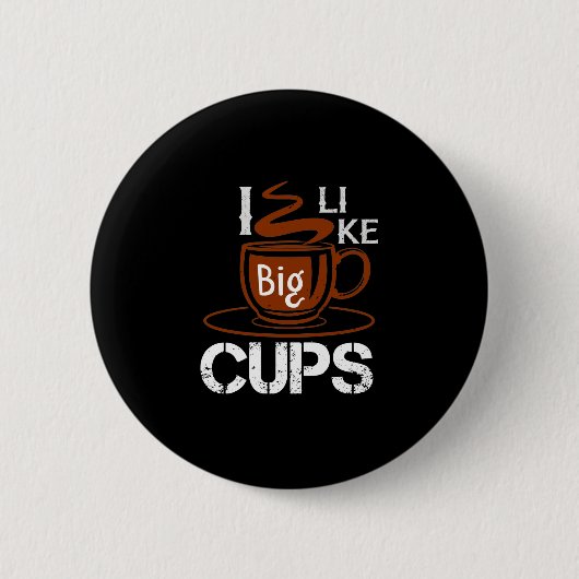 Badge Rond 5 Cm J'Aime La Big Cup (Devant)