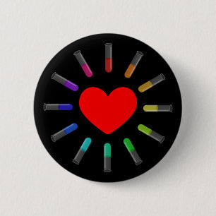 Badge Rond 5 Cm J'aime la chimie