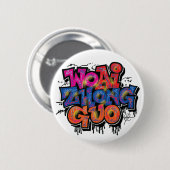 Badge Rond 5 Cm J'aime la Chine (Devant & derrière)