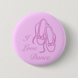 Badge Rond 5 Cm J'aime la danse
