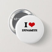 Badge Rond 5 Cm J'aime la dynamite (Devant & derrière)