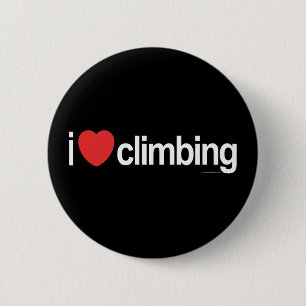 Badge Rond 5 Cm J'aime la Escalade