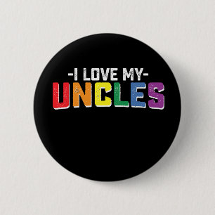 Badge Rond 5 Cm J'aime la fierté de mes oncles Gay Lesbienne Famil