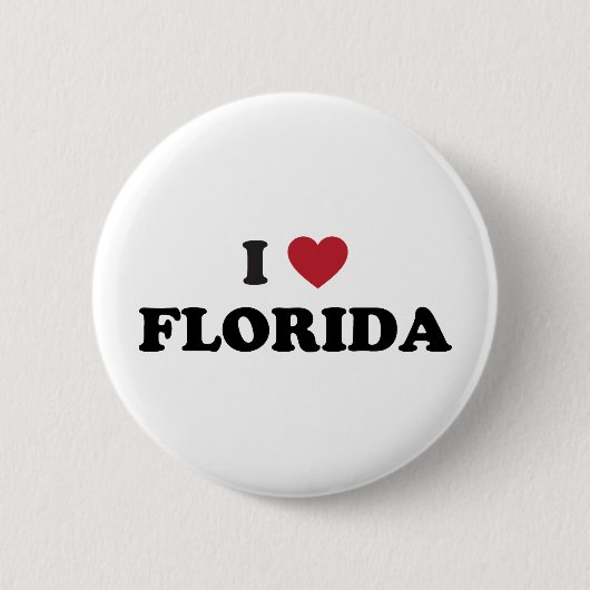 Badge Rond 5 Cm J'aime la Floride (Devant)