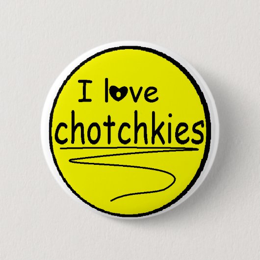 Badge Rond 5 Cm J'aime la fusée de chotchkies (Devant)