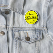 Badge Rond 5 Cm J'aime la fusée de chotchkies (En situation)