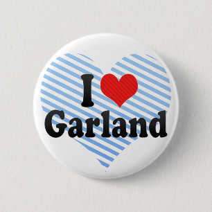 Badge Rond 5 Cm J'aime la guirlande