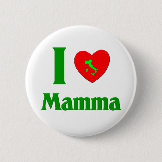 Badge Rond 5 Cm J'aime la maman (Devant)