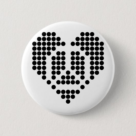 Badge Rond 5 Cm J'aime la paix (Devant)