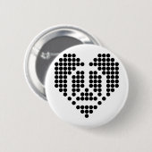 Badge Rond 5 Cm J'aime la paix (Devant & derrière)