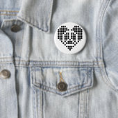 Badge Rond 5 Cm J'aime la paix (En situation)