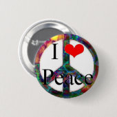 Badge Rond 5 Cm J'aime la paix (Devant & derrière)