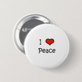 Badge Rond 5 Cm J'aime la paix (Devant & derrière)