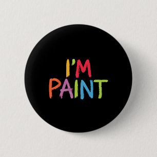Badge Rond 5 Cm J'Aime La Peinture De Doigt - Je Coeur À Peinture