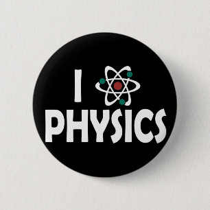 Badge Rond 5 Cm J'aime la physique