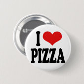 Badge Rond 5 Cm J'aime la pizza (Devant & derrière)