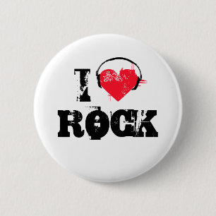 Badge Rond 5 Cm J'aime la roche