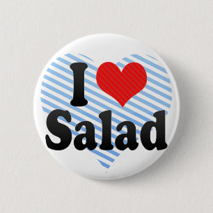Badge Rond 5 Cm J'aime la salade